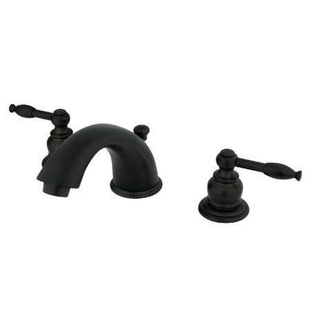 Kingston Brass KB965KL Widespread Bathroom Faucet, Oil Rubbed Bronze