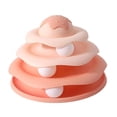 thumbnail image 4 of Esquirla Cat Toy Roller Cat Balls Track Toy for Kitten Physical Exercise Fun Circular Track 3 Layer with Three Balls Turntable Cat Toys pink, 4 of 8
