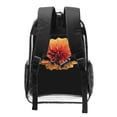 thumbnail image 2 of Sikiie Orange Dalia Clear Backpack, Transparent Bookbag for School for Women Men, Capacity Clear Bag for College, Travel, 2 of 7