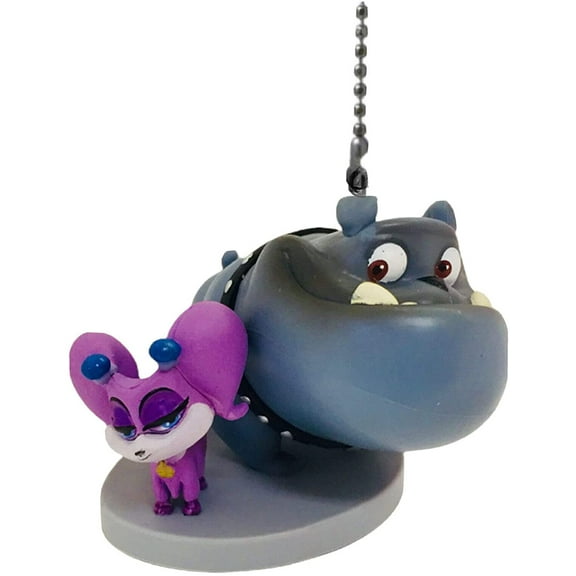 Puppy Pals Rufus & Cupcake Fan Lamp Light Pull 3” Pvc Figure Figurine New