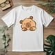 thumbnail image 4 of Playera Blanca Camiseta Unisex Estampada Capibara, 4 of 5