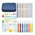thumbnail image 2 of 1SET Aluminium Crochet Hooks Knit Colorful Crochet Needle Set Sweater Knitting Needls Set DIY Clothes Scarf with Bag, 2 of 6