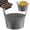 Grey, variant on CHENjy Silicone Egg Moulds, Non Stick Poached Egg Cups for Air Fryer and Oven Baking, Reusable Breakfast Ramekins for Cupcakes and Puddings, 5 fl oz, Black
