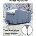 thumbnail image 4 of Patikuin Heavy-Duty Travel Trailer RV Cover, Extra-Thick Waterproof & Anti-UV 6 Layers Top Panel, Reinforced Windproof Camper Cover, Fits 18'-21' Motorhome, Breathable with 2 Straps & 4 Tire Covers, 4 of 5