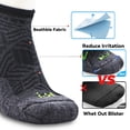 thumbnail image 5 of Busy Socks 3 Pack Womens Athletic Ankle Running Coolmax Cotton Socks for Men 9-12 Walking Golf Gym Fitness, Medium, Dark Gray, 5 of 8