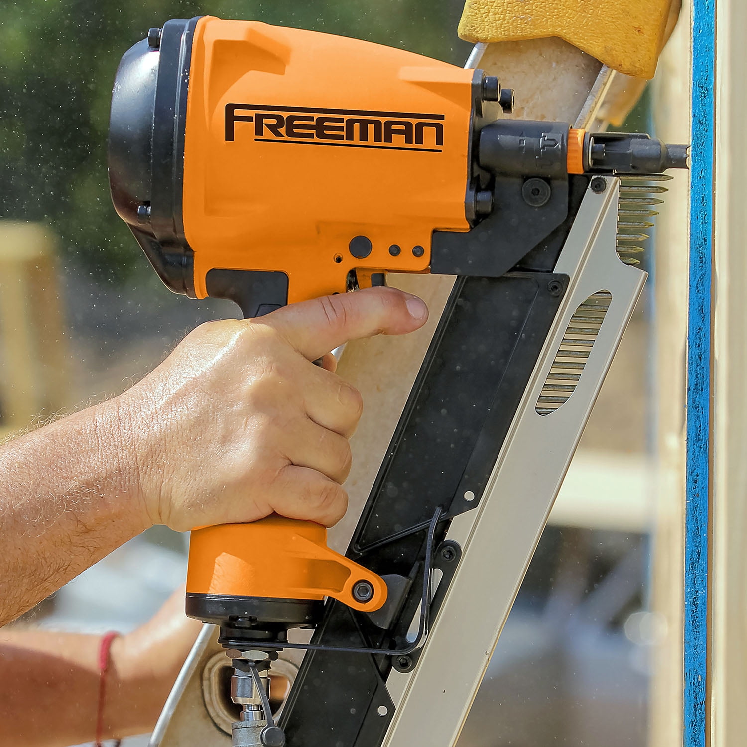 Framing Nailer Pneumatic Framing Nail Gun Freeman G22183CLW 2nd