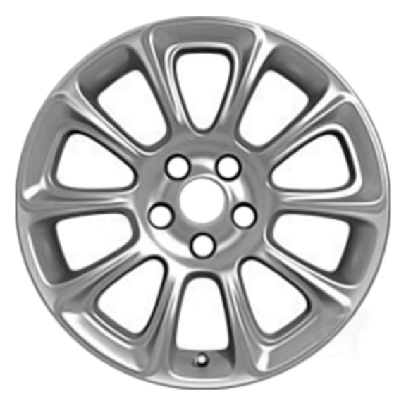 Remanufactured Painted Light Silver Metallic Aluminum Wheel 17 x 7.5 fits 2013-2016 Dodge Dart