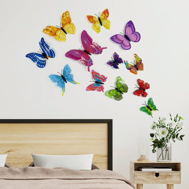 Beautiful and colorful butterflies decals for walls - TenStickers