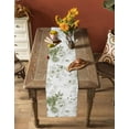 thumbnail image 4 of Hokiten Table Runners 72 Inches Long Dress Scarves, Green Floral Art Farmhouse Kitchen/Dining Table Runner, Coffee Tablerunners, Watercolor Botanical Spring Flowers 13x72 Inch, 4 of 7