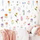 thumbnail image 2 of Adhesivos de pared de PVC con flores coloridas, flores primaverales, 30 x 20 cm x 8, 2 of 4