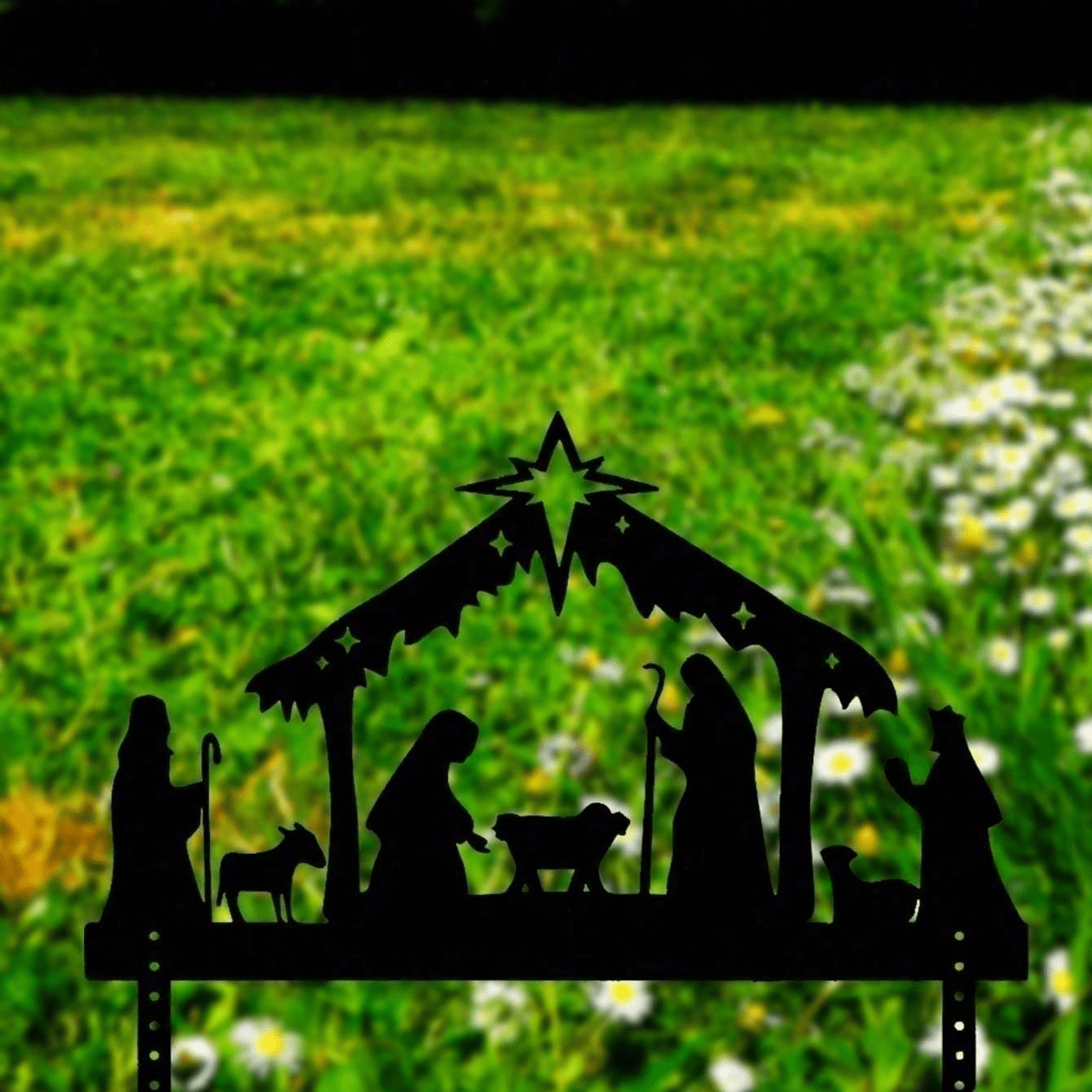 Waterproof Metal Nativity Projector Light Outdoor Wall Christmas Decoration Gift