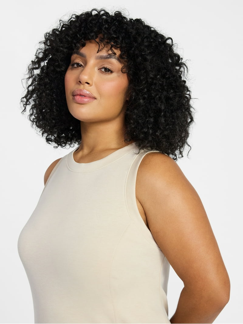 Terra & Sky Women's Plus Size Scuba Knit Midi Tank Dress, Sizes 0X-5X - Walmart.com Terra & Sky Women's Plus Size Scuba Knit Midi Tank Dress, Sizes 0X-5X - Walmart.com