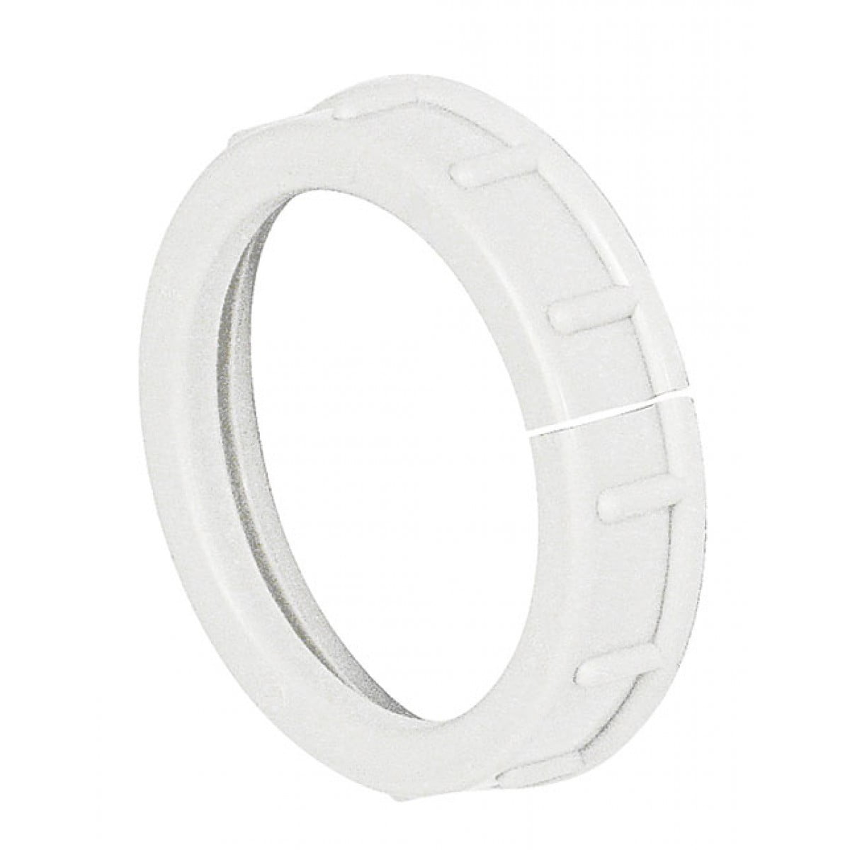 12 Pcs, Split Threaded Plastic Insulating Bushing, 3/4 In., White