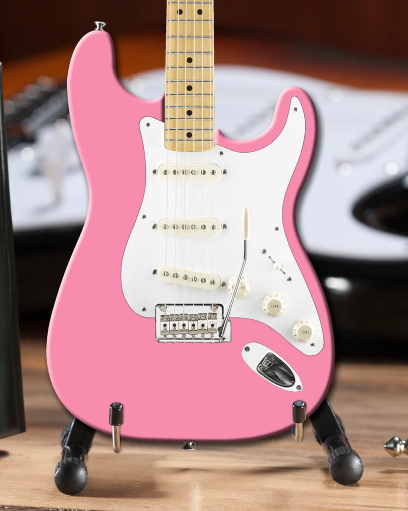 Fender Stratocaster Pink 10 Inch Miniature Electric Guitar Replica