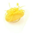 thumbnail image 5 of MESSUEN Headbands for Women Tea Party Headband Women's Church Hats Womens Tea Party Hat Ladies Fascinator Hats Ladies Hats for Tea Party Fashion Hats for Women Yellow One Size, 5 of 7