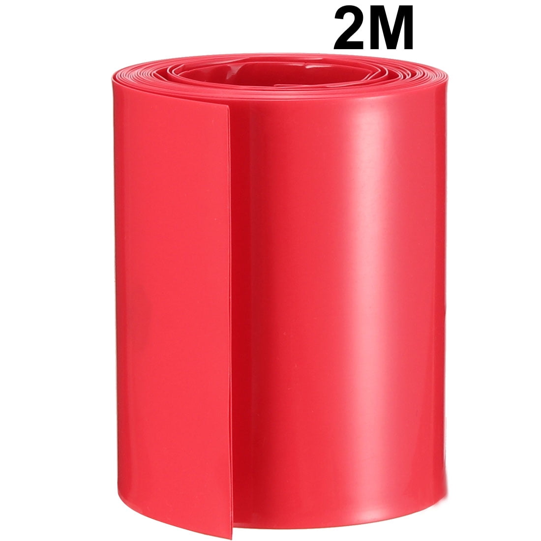 uxcell Battery Wrap PVC Heat Shrink Tubing 50mm Flat Width for 18650 Power Supplies 2 Meter Length Yellow 