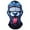 C, variant on Face Cycling Shield for Outdoor Activities 3D Design Ski with Ears Sheisty for Music Carnival and Adventure