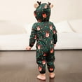thumbnail image 5 of Family Matching Christmas Jumpsuit, Cute Vacation Reindeer Print One Piece Pajamas, Hooded Holiday Sleepwear Nightwear, 5 of 10