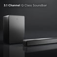 thumbnail image 3 of Barra de sonido TCL de 3.1 canales con subwoofer inalámbrico (Q6310, modelo 2023), Dolby Audio, DTS Virtual:X, altavoz de canal central incorporado, calibración automática de la habitación, soporte de, 3 of 5