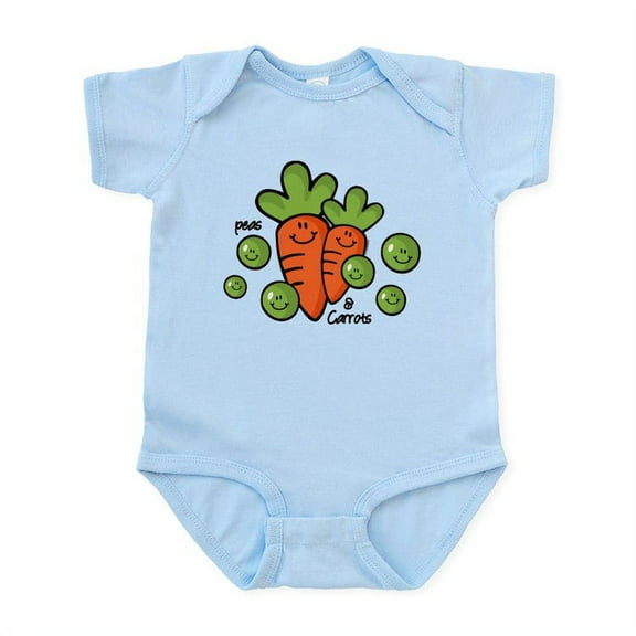 CafePress - Peas And Carrots Infant Bodysuit - Baby Light Bodysuit, Size Newborn - 24 Months