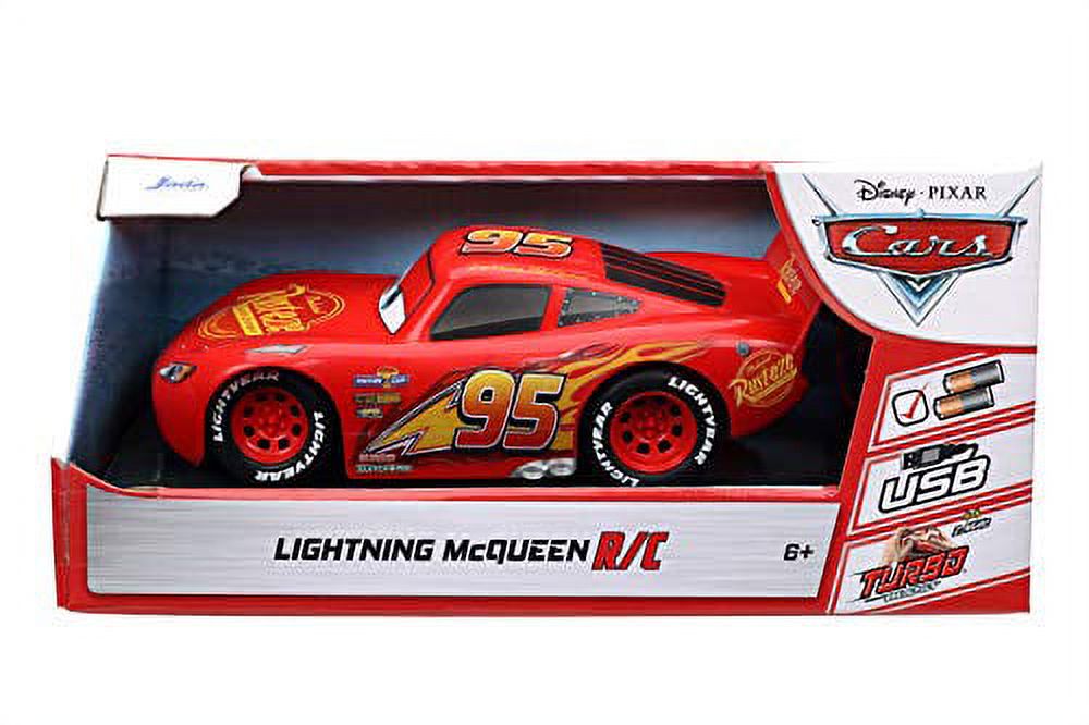 Disney Pixar Cars 1:24 Lightning McQueen RC Radio Control Cars - image 3 of 6