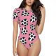 thumbnail image 1 of Fotbe heart with cow Body de Mujer con Cuello Redondo y Mangas Cortas, Sin Mangas Ajustado, Suave, Cómodo y Básico-Medium, 1 of 7