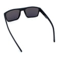 thumbnail image 5 of SA106 Polarized Rectangular Sport Sunglasses for Men UV400 Mirrored Lightweight Shiny Black Frame - Teal Mirror Lens, 5 of 6