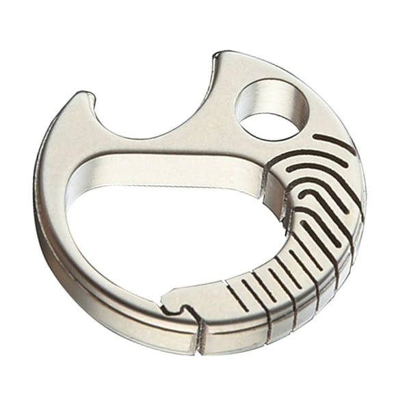 Rings Carabiner Keyring AntiLost Quick Releases Rings Bottles Opener Carabiner Clip Tool for Women and Man