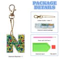thumbnail image 2 of Llaveros Gemas Artísticos Diamantes Letras Doble Cara DIY Colgantes Bolso Mujer, 2 of 9