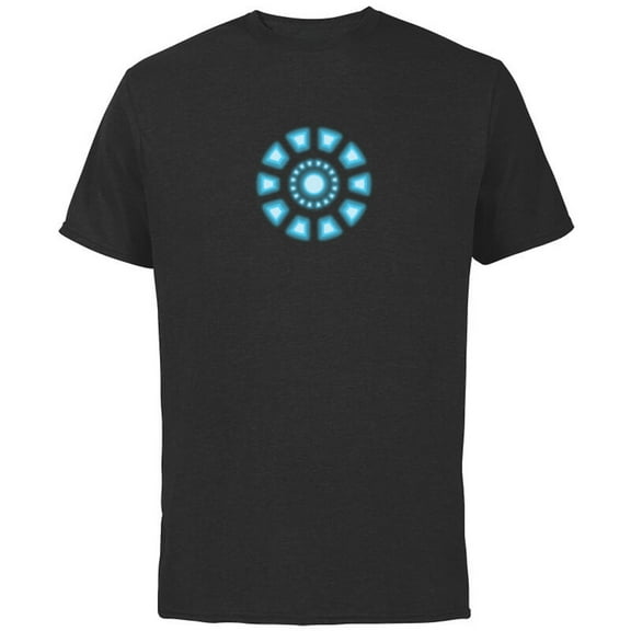 Marvel Studios Iron Man Tony Stark Arc Reactor Classic - Short Sleeve Cotton T-Shirt for Adults - Customized-Black