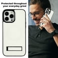 thumbnail image 7 of Decase Strong Magnetic Case for iPhone 15 Pro,Compatible with Mag-Safe,Military-Grade Shockproof PU Leather Slim Phone Case Hidden Kickstand Cover for Apple 15 Pro,white, 7 of 7