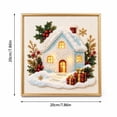 thumbnail image 3 of Christmas Diamond Art Kits For Adults, DIY Framed Pearl Bead Diamond Art Set, Christmas Snowy Cabin Pattern Craft Kit, Great Indoor Wall Art Decor For Holiday Season, 3 of 6