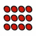 thumbnail image 3 of G3C22335LAstra Depot Set of 12 PCS 4'' Round 12 White LED Tail Brake Stop Running Lamp Light Grommet Plug for Truck Trailer RV UTE UTV, 3 of 5