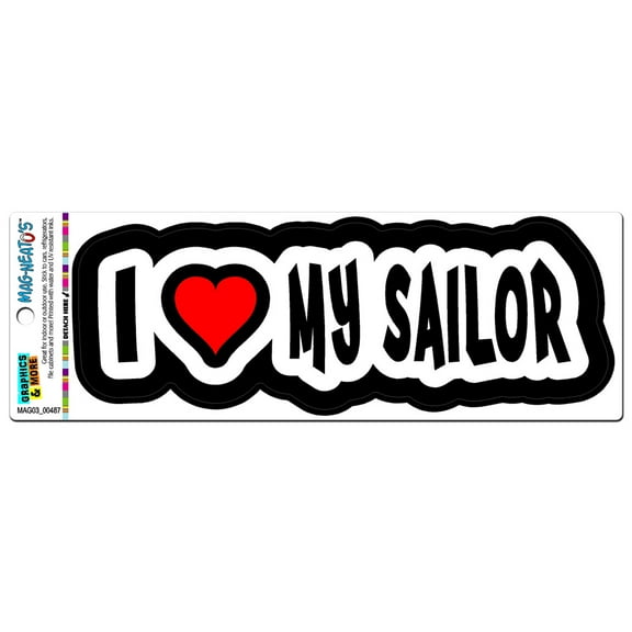 I Love Heart My Sailor MAG-NEATO'S(TM) Car/Refrigerator Magnet