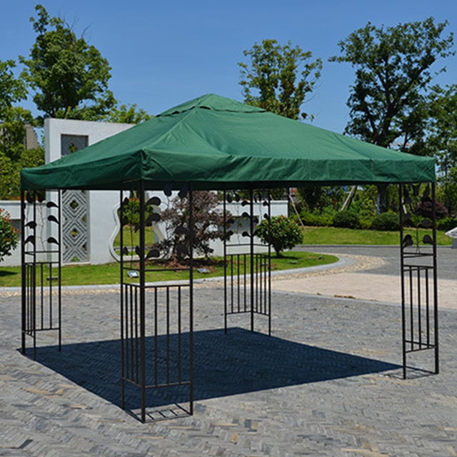 Canopy Top Cover Replacing Components Camping Picnic Tent Roof Component Gazebo Accessories Dual-layer Replacement Accessory Dark Green/Single