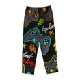 thumbnail image 4 of Kll Womens Play Game3 Print Pajama Pants Soft Pajama Bottoms For Women Cozy Lounge Pants, 4 of 9