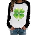thumbnail image 1 of FAIWAD Womens St Patricks Day Tunic Tops Long Sleeve Round Neck Tunic Tops Plus Size Pullover Tops, 1 of 4