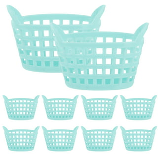 Cabilock 2 Pcs Mini Plastic Basket blue basket Bathroom Basket shopping  basket toy Small Bucket shopping basket for cart mini baskets for favors