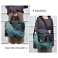thumbnail image 6 of FORMRS 16" Laptop Bag Carrying Sleeve Case with Handle Travel Shoulder Briefcase, Black Marble, 6 of 8