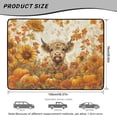 thumbnail image 7 of Qpednta Heavy Duty Cargo Liner 29"x39" Highland Cow Fall Trunk Mat for SUV, Polyester Carpet Non-Slip Backing Machine Washable Sand Mud Water Resistant Rear Trunk Cover Car Accessories, 7 of 7