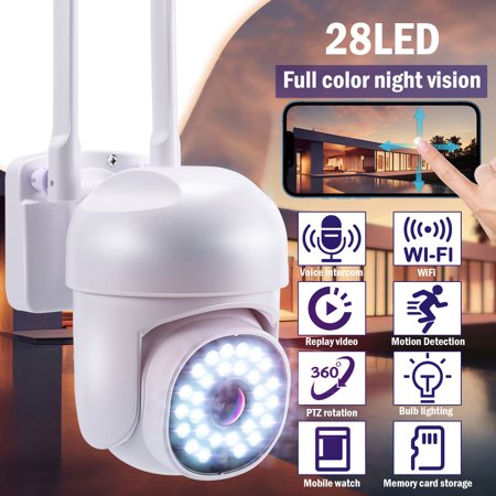 Indoor Pan/Tilt Smart Security Camera for Home, 1080p HD Dog Cameras 2.4GHz with Full Color Night Vision, Motion Detection for Baby and Pet Monitor, Cloud & SD Card Storage