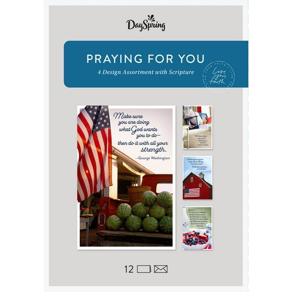 Card-Boxed-Praying For You-Americana (Box Of 12)