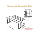 thumbnail image 5 of OFEFE 2 Pack Cutting Board Organizer,Holder Rack Baking Cookie Pan Sheets Cooling Small Racks Storage Stand for Kitchen Cabinet Countertop Bakeware Organizer 7.08 x 5.51 x 3.15 in(Black), 5 of 6