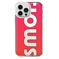 thumbnail image 1 of MUNDAZE Apple iPhone 13 Pro Shockproof Clear Hybrid Protective Phone Case Red Pink Clear Funny Text Quote Smol Cover, 1 of 5