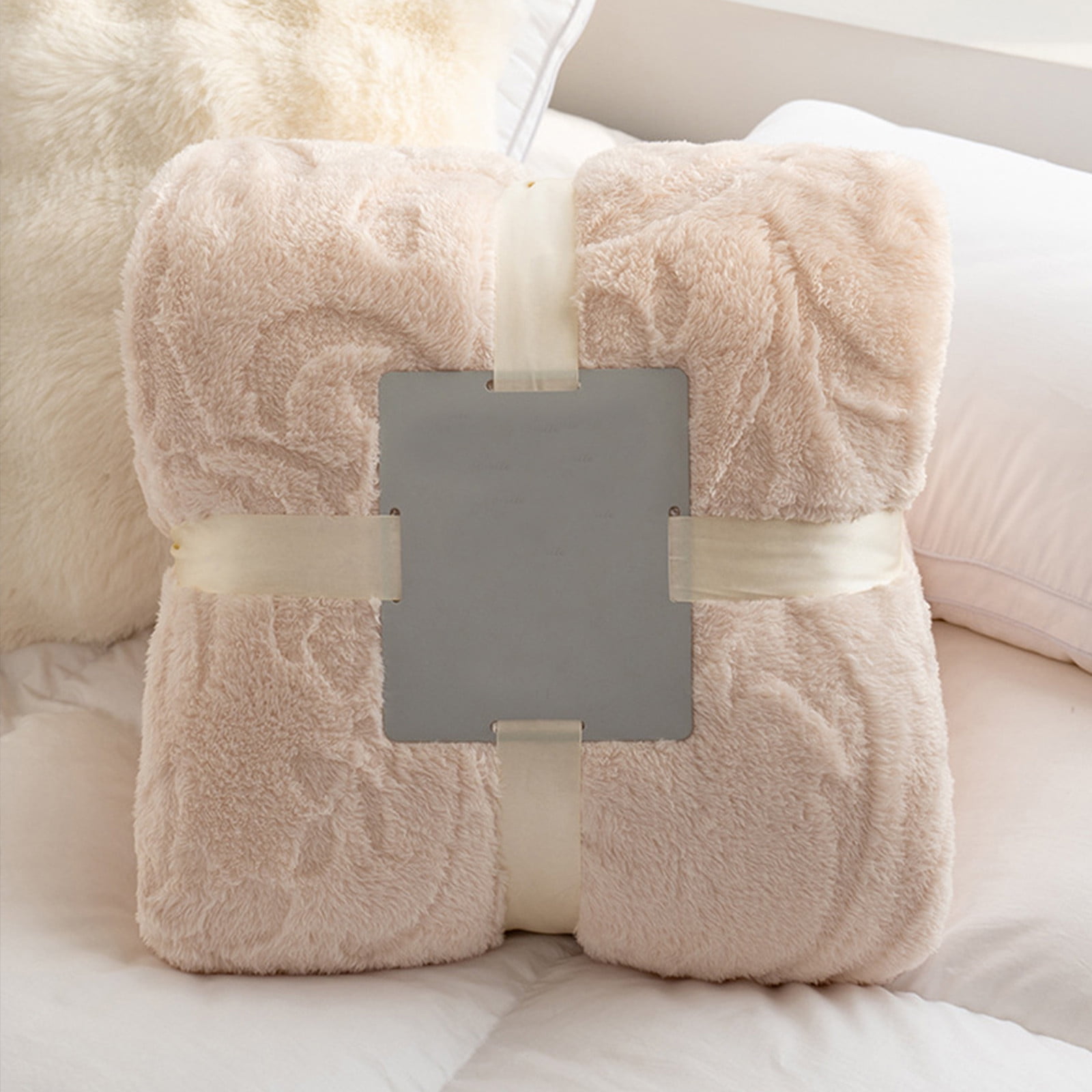 weibbin Sherpa Bed Blanket, Ultra Soft Throw Blanket for All Season, Cozy Plush Floral Fleece Blanket for Bedroom Living Room Dorm Hostel Sofa Camping 39.37x27.56in