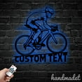 thumbnail image 3 of Handmadetneonsign Cycling Bike Metal Wall Art, Biker Metal Sign Wall Decor, Bicycle Metal Wall Decor, 3 of 5