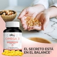 thumbnail image 3 of Omega 3 a base de Salmón Salvaje OBY Alta concentración 120 Capsulas Softgels 1300 mg Sin Olor Sin Sabor, 3 of 7