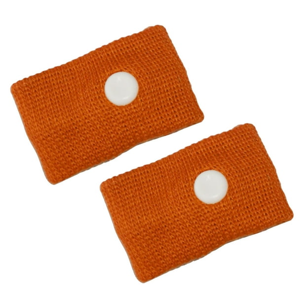 Guardurnaity 2X MUÑEQUERAS ANTI NÁUSEAS MADERAS MAÑANAS MAREO POR MOVIMIENTO COCHE AVIÓN MARINO Salud naranja