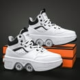 thumbnail image 5 of Unisex Roller Skate Shoes - Sneakers - Roller Shoes 2-in-1 Suitable for Outdoor Sports Skating Invisible Roller Skates for Boys Girls, 5 of 12