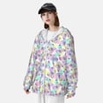 thumbnail image 4 of Picia Butterflies on Polka Dots Women's Men's UPF 50+ Sun Protection Hoodie Shirt Long Sleeve SPF Fishing Outdoor UV Hiking Lightweight Shirts-XX-Large, 4 of 9